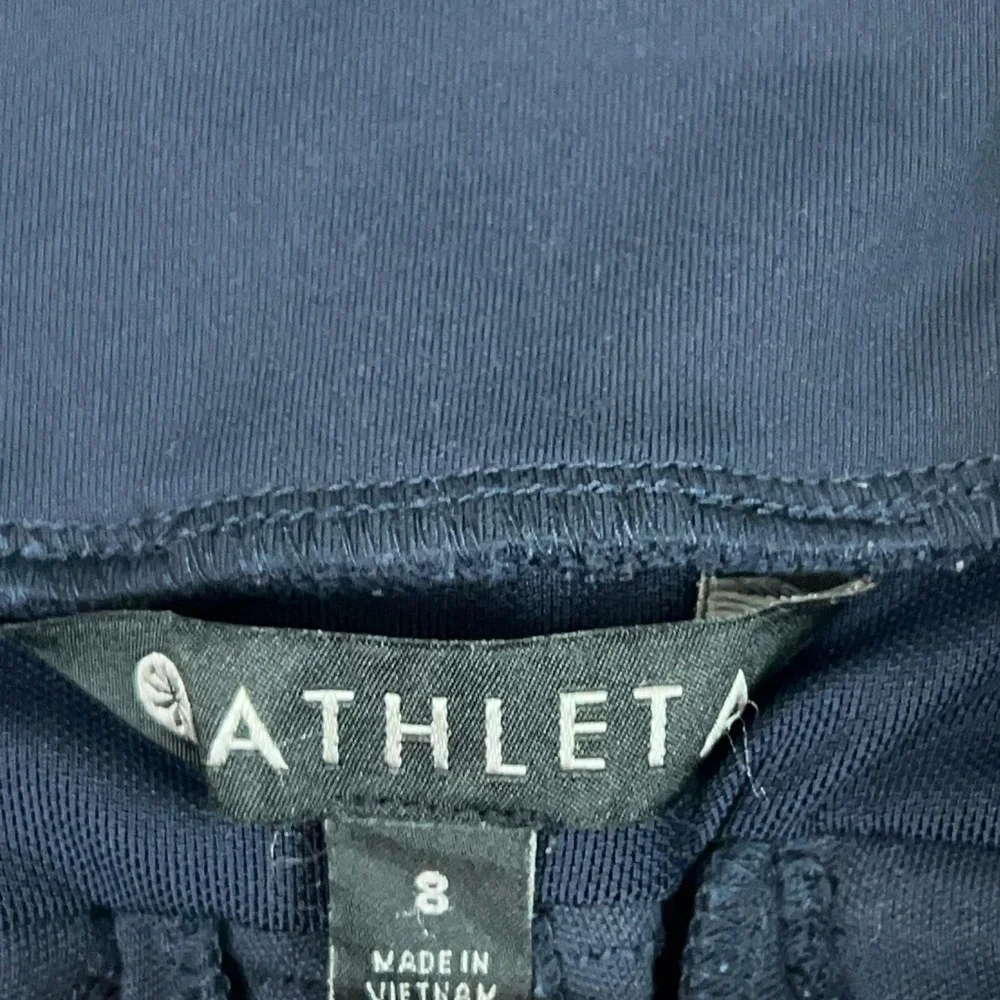 Athleta Pants Womens 8 Blue Headlands Hybrid Cargo Leggings Hiking Travel Gym